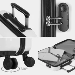 Maletas Mediana Stickers Rigida/Blanda Con Capacidad De L -Bolsa De Moda blanco sku 16493260 19280575 xxl