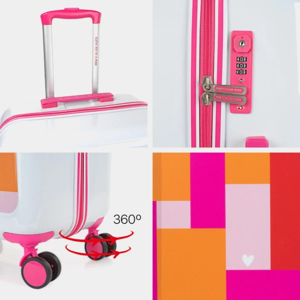 Maleta Cabina Y Neceser Agatha Ruiz De La Prada Happiness 4 Maleta Cabina Y Neceser Agatha Ruiz De La Prada Happiness - Imagen 4