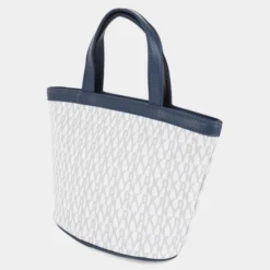 Dkny-636 Mini Tote Signature Stripe -Bolsa De Moda blue suede combo sku 16663510 46360255 xxl