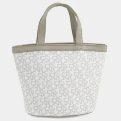 Dkny-636 Mini Tote Signature Stripe -Bolsa De Moda brege combo sku 16663512 46470644 xxl