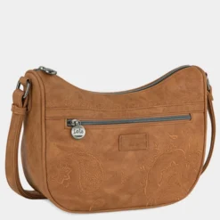 Bolso Bandolera Para Mujer Tipo Góndola Lois Redwood Color