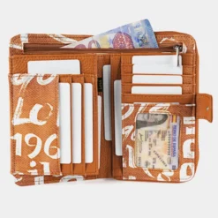 Cartera De Mujer Lois Words En Polipiel -Bolsa De Moda camel sku 16654531 19440927 xxl