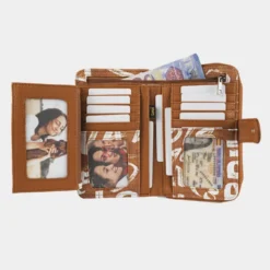 Cartera De Mujer Lois Words En Polipiel -Bolsa De Moda camel sku 16654531 19460405 xxl