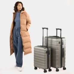 Juego De 2/3 Maletas (Cabina, Mediana Y Grande) Viena Rigida Con Capacidad De 84,5 L 26 Juego De 2/3 Maletas (Cabina, Mediana Y Grande) Viena Rigida Con Capacidad De 84,5 L -Bolsa De Moda champagne sku 16161690 16240177 xxl