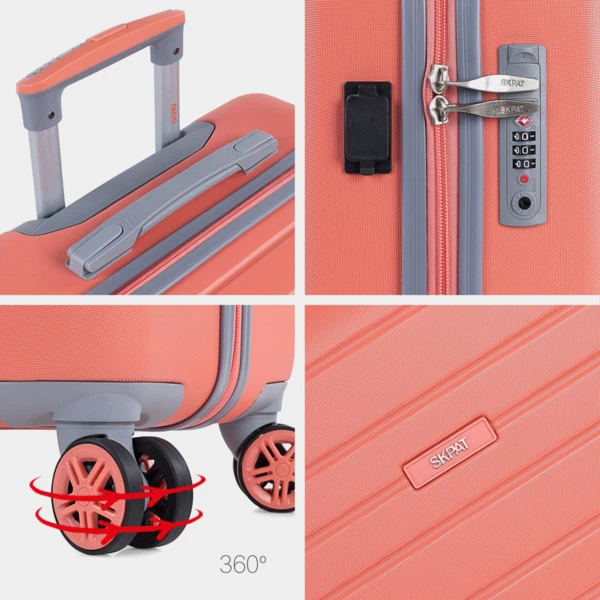 Juego De Maletas (Cabina Y Mediana) Monaco Con Capacidad De 67L Con Tsa Y Usb 10 Juego De Maletas (Cabina Y Mediana) Monaco Con Capacidad De 67L Con Tsa Y Usb - Imagen 10