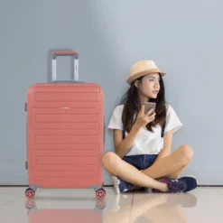 Maleta Mediana Monaco Rígida En Abs Con Capacidad De 69,5L Con Tsa -Bolsa De Moda coral sku 16041933 57150414 xxl