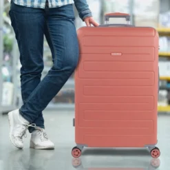 Maleta Grande Monaco Rígida De Abs Con Capacidad De 95L Con Candado Tsa -Bolsa De Moda coral sku 16041936 43180583 xxl