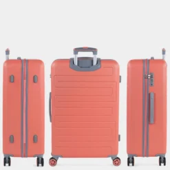 Maleta Grande Monaco Rígida De Abs Con Capacidad De 95L Con Candado Tsa -Bolsa De Moda coral sku 16041936 43200284 xxl