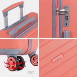 Juego De Maletas (Mediana Y Grande) Monaco En Abs Extensibles Con Capacidad De 162 L Con Tsa -Bolsa De Moda coral sku 16161724 30160760 xxl