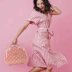 Neceser De Viaje Polka Dots Con Capacidad L -Bolsa De Moda coral sku 16437972 35090083 xxl