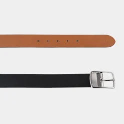 Cinturon Reversible 35Mm Piel Genui Jaslen Cinturones Jaslen -Bolsa De Moda cuero negro 90 sku 16346490 31400252 xxl