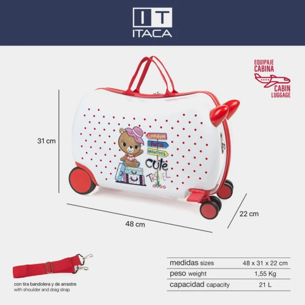 Maleta Infantil Correpasillos Itaca Happy Fun Days 10 Maleta Infantil Correpasillos Itaca Happy Fun Days - Imagen 10