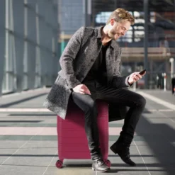 Maleta De Cabina San Marino Rígida En Abs Extensible Con Capacidad De 49L Con Tsa Y Usb -Bolsa De Moda fresa sku 16041899 37280126 xxl