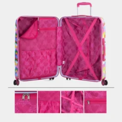 Agatha Ruiz De La Prada Maleta Mediana Corazones Rígida De Policarbonato Con Capacidad De 60 L Y Tsa -Bolsa De Moda fucsia sku 16041742 05000751 xxl
