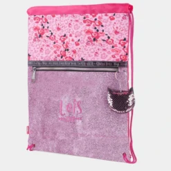 Bolsa Mochila De Niña Lois Mageik Con Bolsillo Delantero Cierre Fruncido Y Llavero