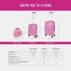 Maleta Cabina Agatha Ruiz De La Prada Mirror -Bolsa De Moda fucsia sku 16654407 23530524 xxl