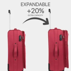 Juego De Maletas 50/60/70Cm Itaca Tamesis -Bolsa De Moda granate sku 16177080 59360441 xxl