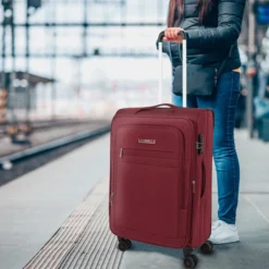 Maleta 60Cm Jaslen Brighton -Bolsa De Moda granate sku 16493137 02260245 xxl