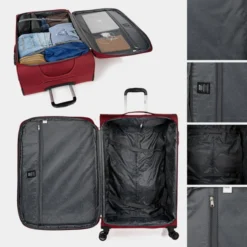 Maleta 60Cm Jaslen Brighton -Bolsa De Moda granate sku 16493137 02280466 xxl