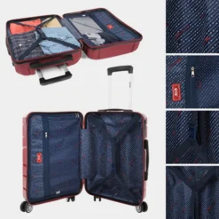 Maletas Mediana Venecia Rigida/Blanda Con Capacidad De 105 L -Bolsa De Moda granate sku 16593840 47560162 xxl