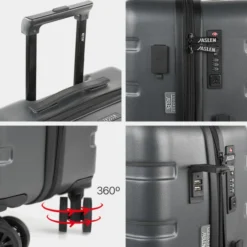 Maletas Mediana Viena Rigida Con Capacidad De 84,5 L -Bolsa De Moda gris oscuro sku 16161666 14380733 xxl