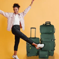 Set Maletas 50/70+Bolsa+Neceser Jaslen Treviso -Bolsa De Moda kaki sku 16654385 07540296 xxl