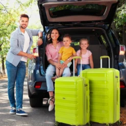 Set De 2 Maletas Trolleys Polipropileno Roma Rígidas Capacidad De 253 L + Extensible -Bolsa De Moda lima sku 16041843 11250407 xxl