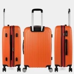 Maletas Mediana Sevron Rigida Con Capacidad De 104 L -Bolsa De Moda mandarina sku 16558872 01360554 xxl