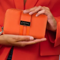 Cartera De Mujer Cimarron Jenison En Polipiel -Bolsa De Moda mandarina sku 16654628 20030215 xxl