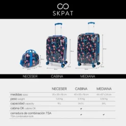 Maleta Cabina Y Neceser Skpat Foresta -Bolsa De Moda marino sku 16041772 05260530 xxl