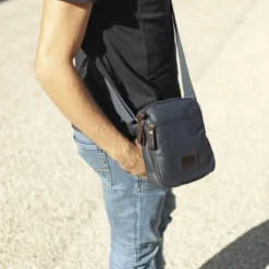 Bandolera De Hombre Lois Hubbard En Lona Recubierta/Piel -Bolsa De Moda marino sku 16042280 28210597 xxl