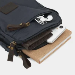 Bandolera De Hombre Lois Hubbard En Lona Recubierta/Piel -Bolsa De Moda marino sku 16042280 28220600 xxl