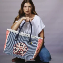 Playera De Mujer/Hombre Lois Lanikai En Poliéster-Algodón -Bolsa De Moda marino sku 16493223 50230396 xxl