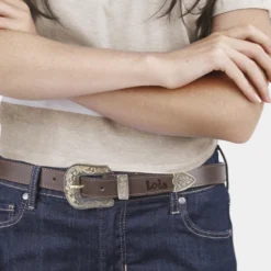 Cinturon Piel Genuina 25Mm Lois Cinturones -Bolsa De Moda marron 90 sku 16654651 47340322 xxl