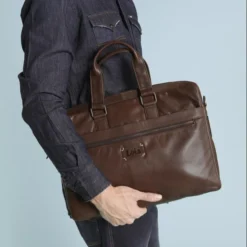 Maletin De Piel Portatil 15,6" De Mujer/Hombre Lois Sanford En Piel 16 Maletin De Piel Portatil 15,6" De Mujer/Hombre Lois Sanford En Piel -Bolsa De Moda marron oscuro sku 16679790 30090012 xxl