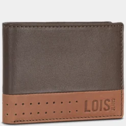 Cartera De Hombre Lois Durham En Piel -Bolsa De Moda marron tan sku 16042207 58110336 xxl