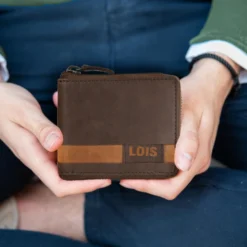 Cartera De Piel De Hombre Lois Dayton En -Bolsa De Moda marron tan sku 16667235 28060676 xxl