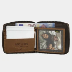 Cartera De Piel De Hombre Lois Dayton En -Bolsa De Moda marron tan sku 16667235 28090380 xxl