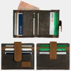 Tarjetero/Billetero De Hombre Lois De La Colección Davidson En Piel Genuina -Bolsa De Moda marron sku 16041998 35490999 xxl