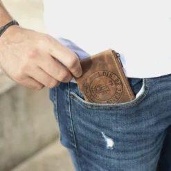 Monedero De Hombre Lois Brock En Piel -Bolsa De Moda marron sku 16042021 46250933 xxl