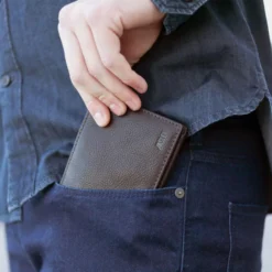 Cartera De Hombre Jaslen Billeteros Piel Jaslen En Piel -Bolsa De Moda marron sku 16042072 18300851 xxl