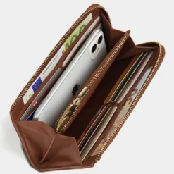 Cartera De Mujer Jaslen Georgia En Piel -Bolsa De Moda marron sku 16042140 58310078 xxl