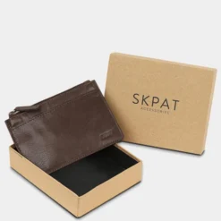 Monedero De Hombre Skpat Dundee En Piel -Bolsa De Moda marron sku 16042201 51540443 xxl