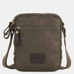 Bandolera De Hombre Lois Hubbard En Lona Recubierta/Piel -Bolsa De Moda marron sku 16042281 28290288 xxl