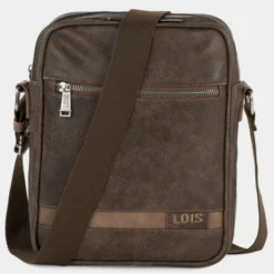 Bandolera De Hombre Lois Colección Grant En Polipiel -Bolsa De Moda marron sku 16064739 37200634 xxl