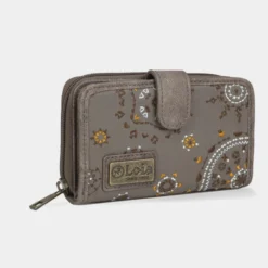 Cartera Estampada Con Bordados Mujer Lois Atuk Color