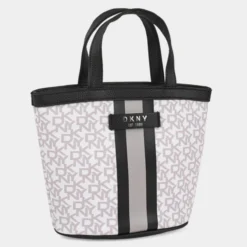 Dkny-636 Mini Tote Signature Stripe -Bolsa De Moda mauve combo sku 16663511 46380454 xxl