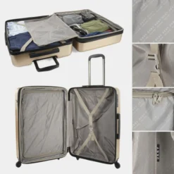 Dkny-904 Maleta 60Cm New Yorker -Bolsa De Moda metallic champagne sku 16663530 35160671 xxl