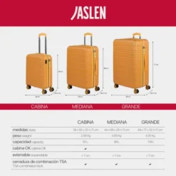 Juego De Maletas (Cabina Y Mediana) San Marino En Abs Extensibles Con Capacidad De 78L Con Tsa 29 Juego De Maletas (Cabina Y Mediana) San Marino En Abs Extensibles Con Capacidad De 78L Con Tsa -Bolsa De Moda mostaza tornasolado sku 16438152 26000840 xxl