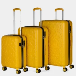Lois Juego De Maletas (Cabina, Mediana Y Grande) Estocolmo Rígidas De Abs Con Capacidad De 170L -Bolsa De Moda mostaza sku 16428097 59040209 xxl